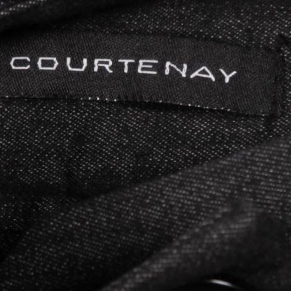 Courtenay Capri Dress Pants 14 Womens Gray Button Accent Pockets Cotton Blend - Picture 4 of 6